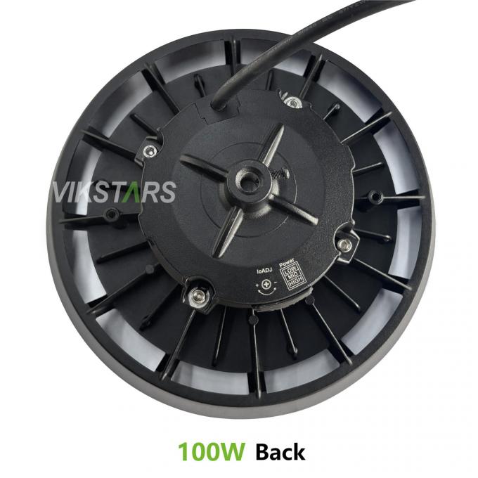 170lm/w हाई ल्यूमेन यूएफओ हाई बे लाइट्स सपोर्ट 3CCT विथ मोशन सेंसर वेयरहाउस इंडस्ट्रियल लाइट्स 6