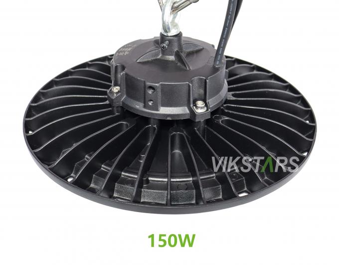 150lm/w यूएफओ हाई बे लाइट्स के साथ डाई-कास्टिंग एल्यूमिनिन हाउसिंग 5 साल की वारंटी ईएमसी एलईडी 4