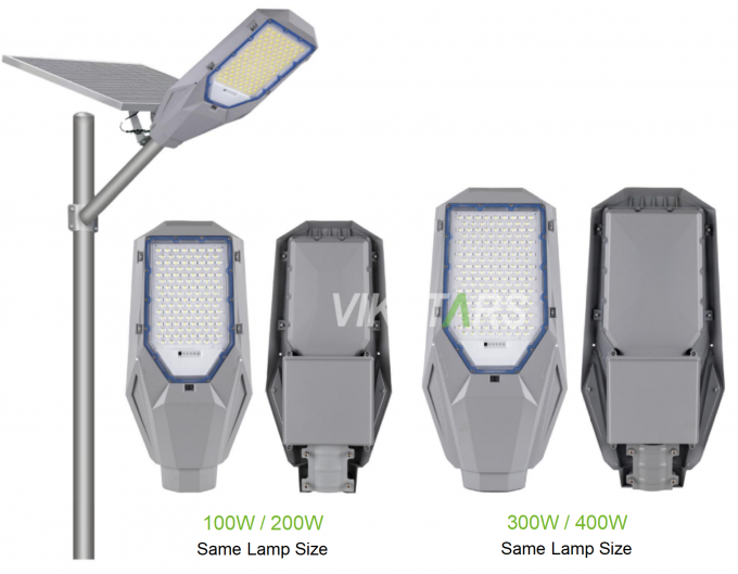 दो में एक सौर स्ट्रीट लाइट 100w 200w 300w 400w एल्यूमीनियम क्लासिक डिजाइन गर्म बिक्री सौर ऊर्जा से चलने वाले लैंप 0