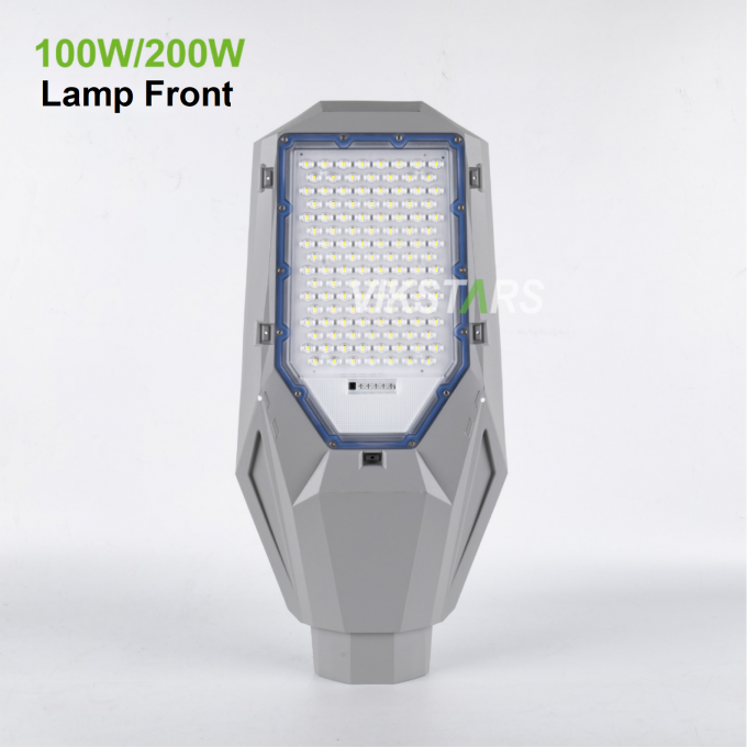 दो में एक सौर स्ट्रीट लाइट 100w 200w 300w 400w एल्यूमीनियम क्लासिक डिजाइन गर्म बिक्री सौर ऊर्जा से चलने वाले लैंप 3