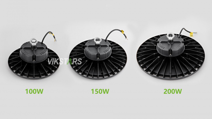 सबसे सस्ती कीमत यूएफओ हाई बे लाइट्स 100W 150W 200W गोदाम कार्यशाला कारखाने के लिए 3