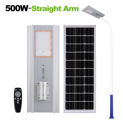 खरीदें IP66 500W 700W दूरस्थ नियंत्रण के साथ मुख्य सड़क सड़क के लिए एकीकृत सौर स्ट्रीट लैंप एल्यूमीनियम सौर स्ट्रीट लाइट ऑनलाइन निर्माण