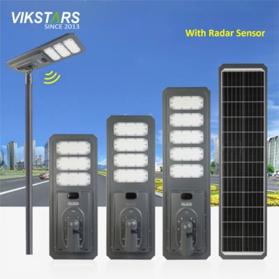 खरीदें नई 100W 200W 300W 400W 500W ऑल इन वन एल्यूमीनियम सोलर स्ट्रीट लाइट थोक के लिए ऑनलाइन निर्माण