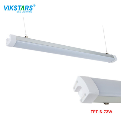 IP65 36w 72w ट्राई प्रूफ एलईडी लाइट फिक्सचर ग्रे हाउसिंग कलर के साथ