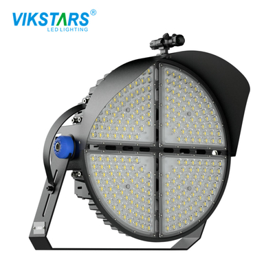IP65 वाटरप्रूफ एल्युमिनियम हाउसिंग के साथ 1200w राउंड एलईडी लाइव स्टेडियम फ्लड लाइट्स