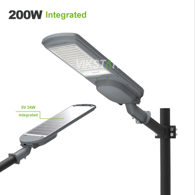 अतिरिक्त सौर पैनल के साथ उच्च शक्ति ऑल इन वन 200W 300W 400W 500W स्प्लिट सोलर स्ट्रीट लाइट