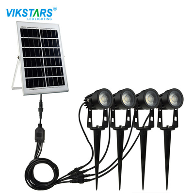 लैंडस्केप पाथवे के लिए ODM 6V / 1.5W आउटडोर सोलर पावर्ड लॉन लाइट्स 6500K RGB;