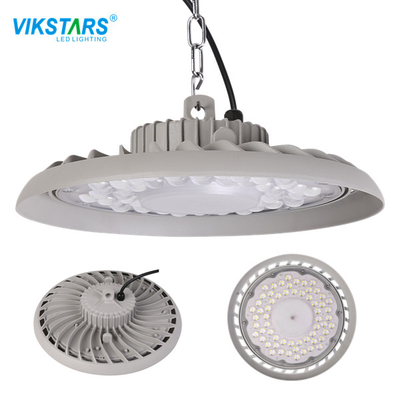 बैडमिंटन कोर्ट के लिए ग्रे यूएफओ 100W एलईडी हाई बे लाइटिंग 135lm / W 295 * 95mm;